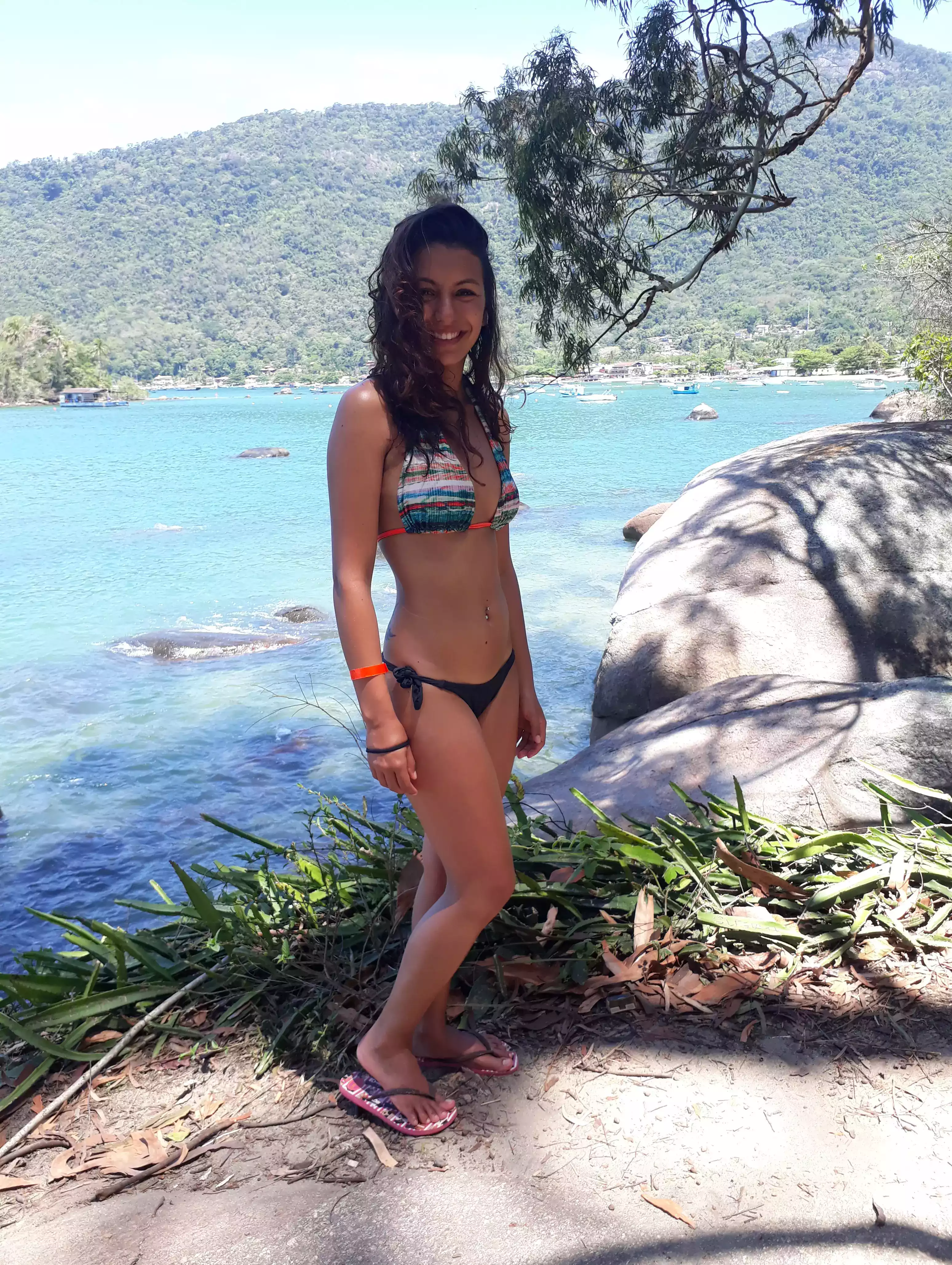 Deborah Oliva en Ilha Grande.